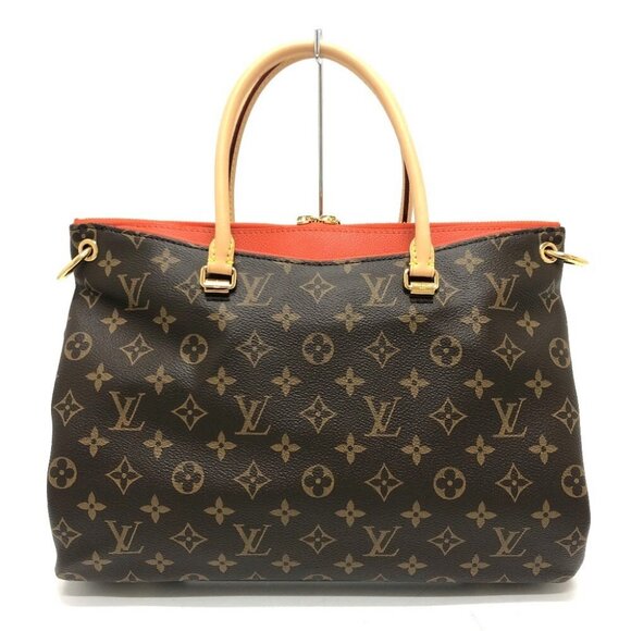 LOUIS VUITTON M41148 Pallas 2WAY Bag Shoulder Bag Hand Bag MonogramCanvas Brown - Picture 1 of 15